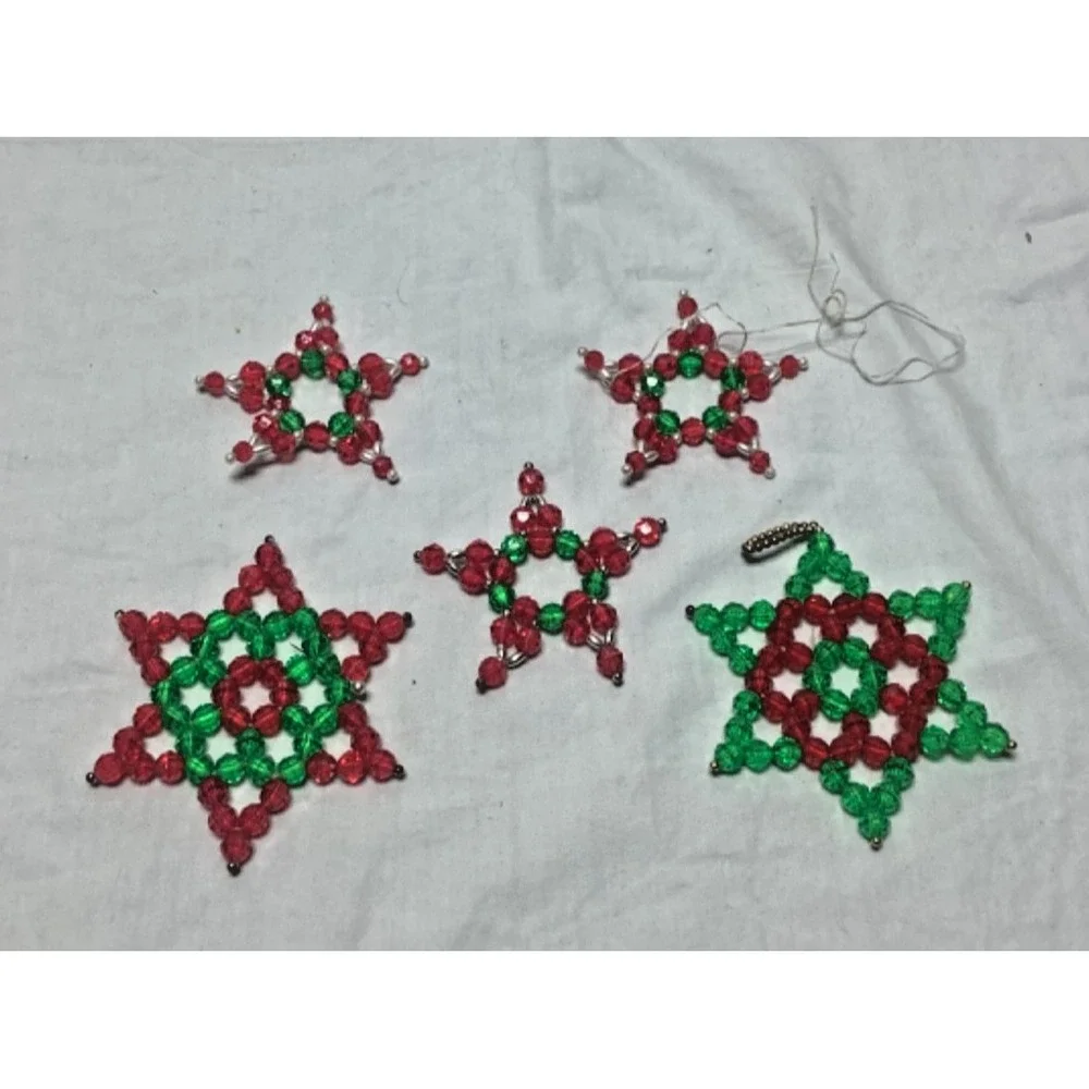 Handmade beaded christmas